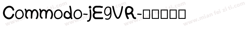 Commodo-jE9VR字体转换