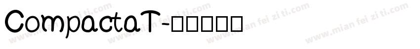 CompactaT字体转换