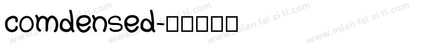 comdensed字体转换
