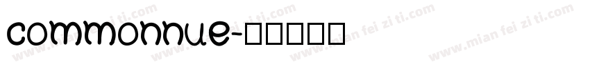 commonnue字体转换