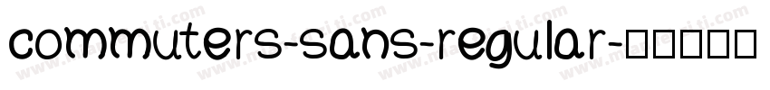 commuters-sans-regular字体转换