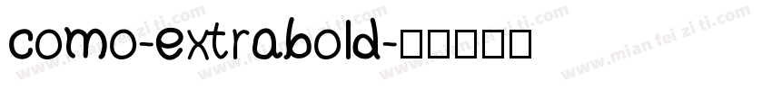 como-extrabold字体转换