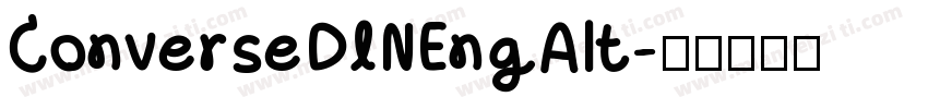 ConverseDINEngAlt字体转换