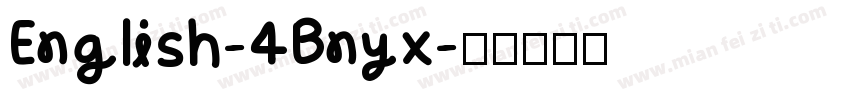 English-4Bnyx字体转换