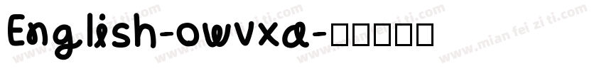 English-owvxa字体转换