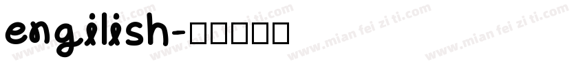 engilish字体转换