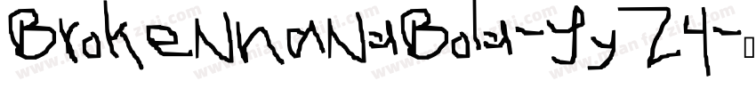 BrokenhandBold-Yy24字体转换