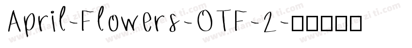 April-Flowers-OTF-2字体转换