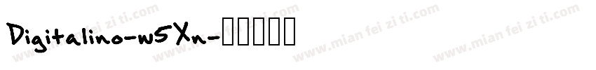 Digitalino-w5Xn字体转换