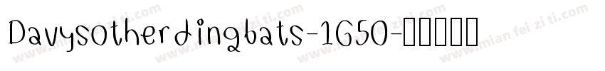 Davysotherdingbats-1G50字体转换