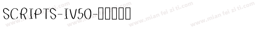 SCRIPTS-IV50字体转换