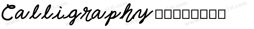Calligraphy字体字体转换
