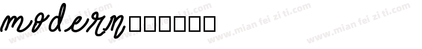 modern字体转换