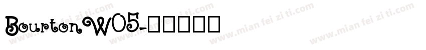 BourtonW05字体转换