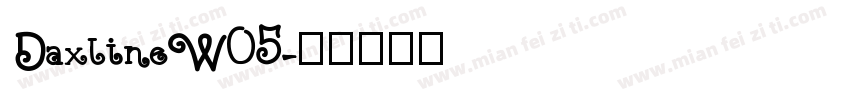 DaxlineW05字体转换