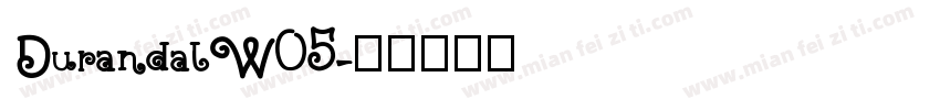 DurandalW05字体转换