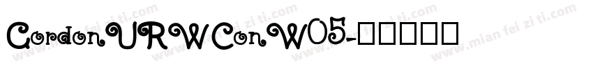 GordonURWConW05字体转换