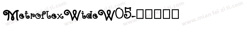 MetroflexWideW05字体转换