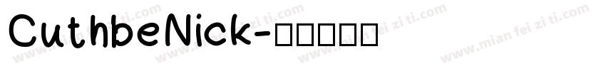 CuthbeNick字体转换