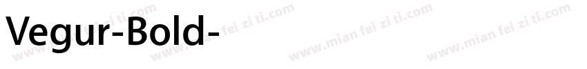 Vegur-Bold字体转换