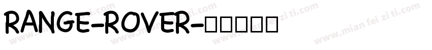 RANGE-ROVER字体转换