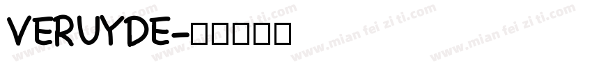 VERUYDE字体转换