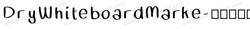 DryWhiteboardMarke字体转换