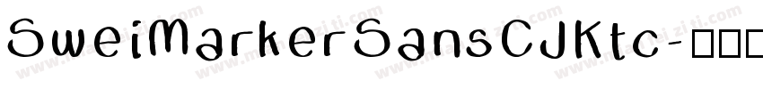 SweiMarkerSansCJKtc字体转换