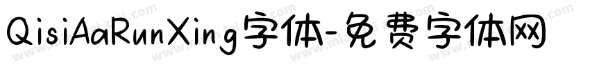 QisiAaRunXing字体字体转换