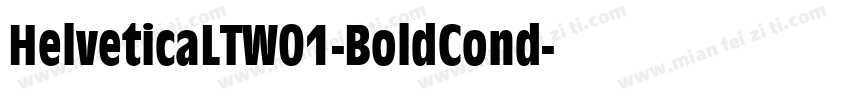 HelveticaLTW01-BoldCond字体转换