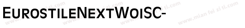 EurostileNextW01SC字体转换