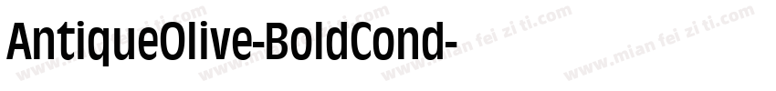AntiqueOlive-BoldCond字体转换