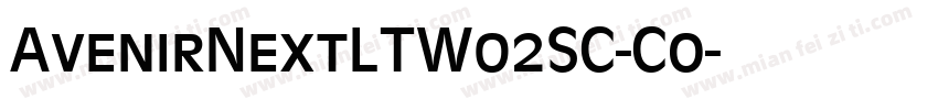 AvenirNextLTW02SC-Co字体转换