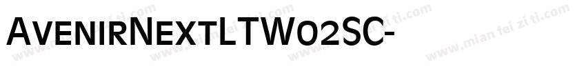 AvenirNextLTW02SC字体转换