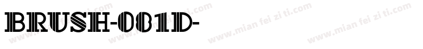 Brush-081d字体转换