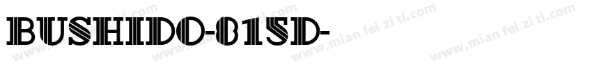 Bushido-815D字体转换