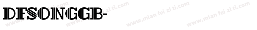 DFsonggb字体转换