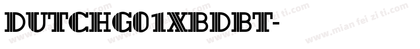 DUtchG01XBdBT字体转换
