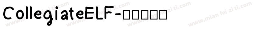 CollegiateELF字体转换