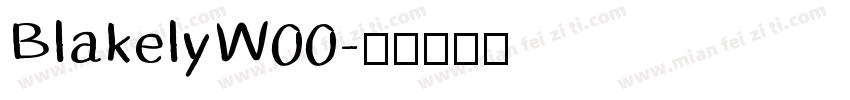 BlakelyW00字体转换