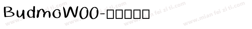 BudmoW00字体转换