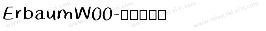 ErbaumW00字体转换