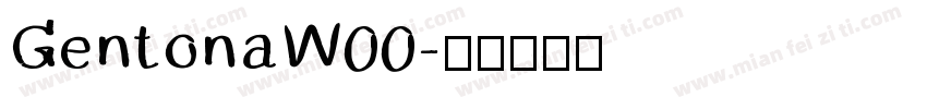 GentonaW00字体转换