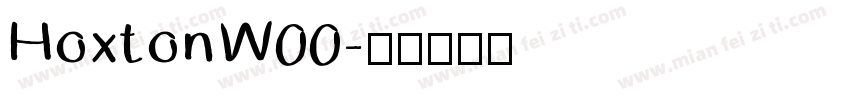 HoxtonW00字体转换