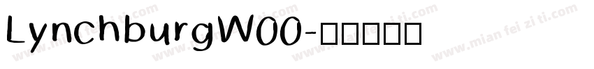LynchburgW00字体转换