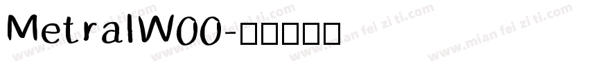 MetralW00字体转换