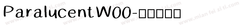 ParalucentW00字体转换