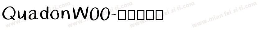 QuadonW00字体转换