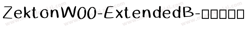 ZektonW00-ExtendedB字体转换