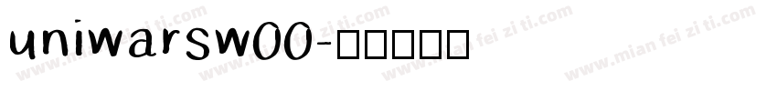 uniwarsw00字体转换